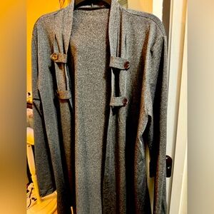 Gray duster sweater like new